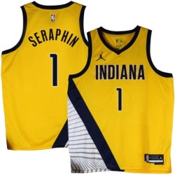 Pacers #1 Kevin Séraphin 2022-23Yellow Jersey