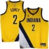 Pacers #2 Tyus Edney 2022-23Yellow Jersey