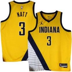 Pacers #3 Kenny Natt 2022-23Yellow Jersey