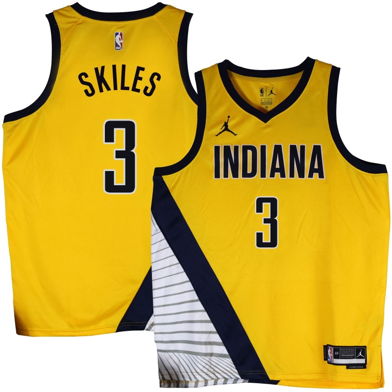 Pacers #3 Scott Skiles 2022-23Yellow Jersey