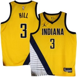 Pacers #3 George Hill 2022-23Yellow Jersey