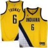 Pacers #6 Jim Thomas 2022-23Yellow Jersey