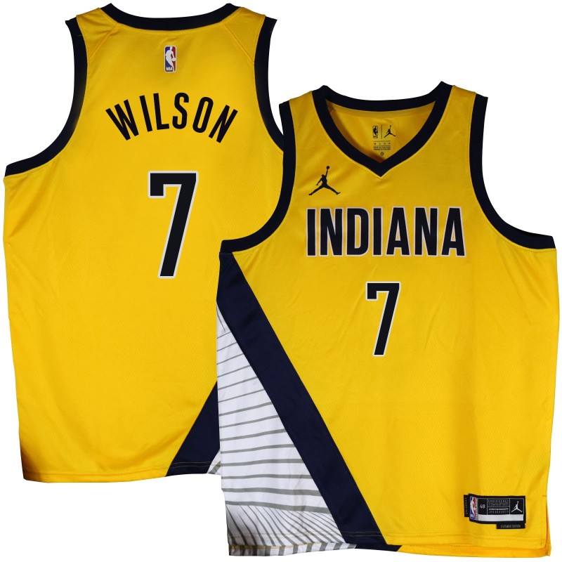 Pacers #7 Bobby Wilson 2022-23Yellow Jersey