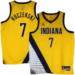 Pacers #7 Bruce Kuczenski 2022-23Yellow Jersey