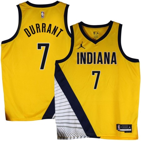 Pacers #7 Devin Durrant 2022-23Yellow Jersey