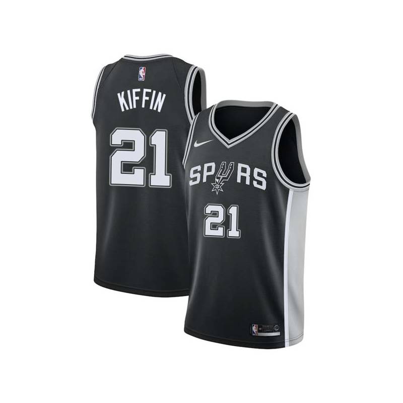 Black Irv Kiffin Twill Basketball Jersey -Spurs #21 Kiffin Twill Jerseys, FREE SHIPPING