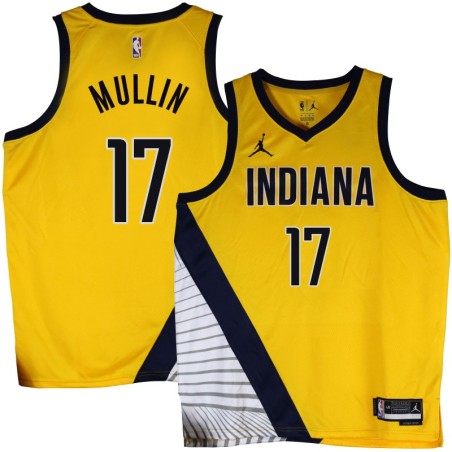 Pacers #17 Chris Mullin 2022-23Yellow Jersey