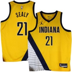 Pacers #21 Malik Sealy 2022-23Yellow Jersey