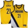 Pacers #21 Malik Sealy 2022-23Yellow Jersey