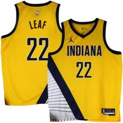 Pacers #22 T.J. Leaf 2022-23Yellow Jersey