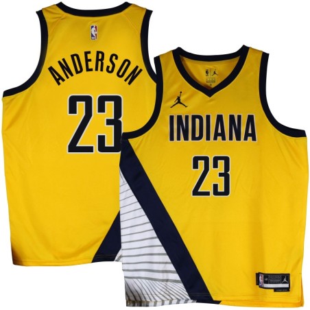 Pacers #23 Jerome Anderson 2022-23Yellow Jersey