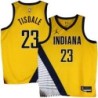 Pacers #23 Wayman Tisdale 2022-23Yellow Jersey