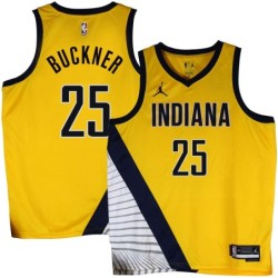 Pacers #25 Quinn Buckner 2022-23Yellow Jersey