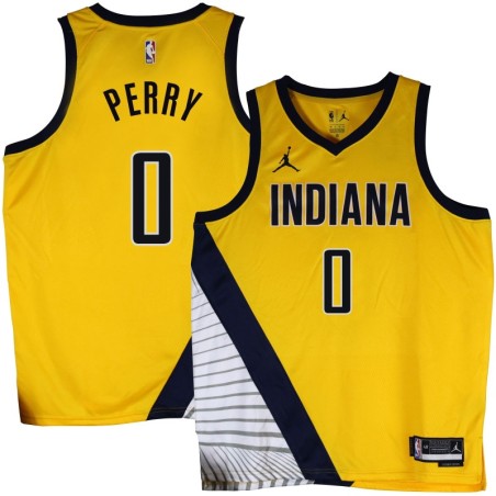Pacers #0 Reggie Perry 2022-23Yellow Jersey