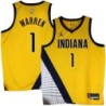 Pacers #1 T.J. Warren 2022-23Yellow Jersey