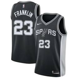 Black William Franklin Twill Basketball Jersey -Spurs #23 Franklin Twill Jerseys, FREE SHIPPING