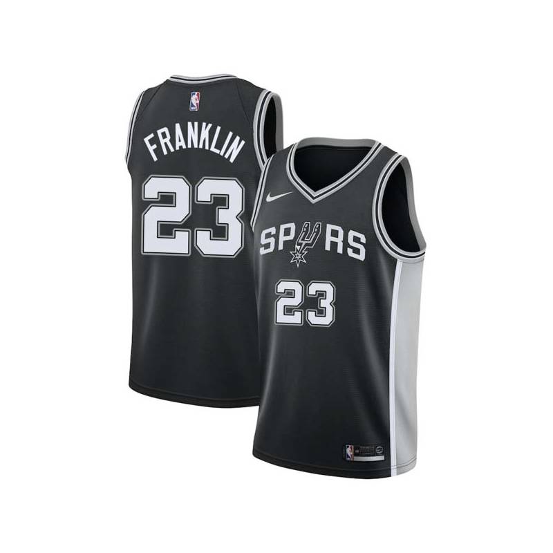 Black William Franklin Twill Basketball Jersey -Spurs #23 Franklin Twill Jerseys, FREE SHIPPING