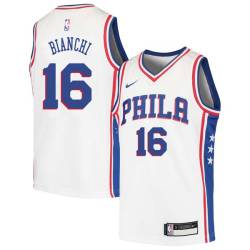 Al Bianchi Twill Basketball Jersey -76ers #16 Bianchi Twill Jerseys, FREE SHIPPING