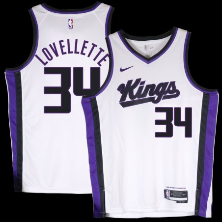 Kings #34 Clyde Lovellette White2024 Jersey