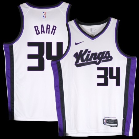 Kings #34 Mike Barr White2024 Jersey