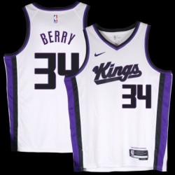 Kings #34 Ricky Berry White2024 Jersey