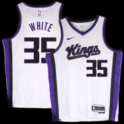 Kings #35 Royce White White2024 Jersey