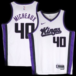 Kings #40 Larry Micheaux White2024 Jersey