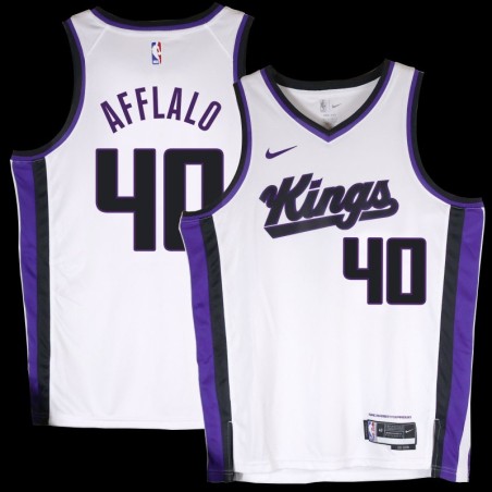 Kings #40 Arron Afflalo White2024 Jersey