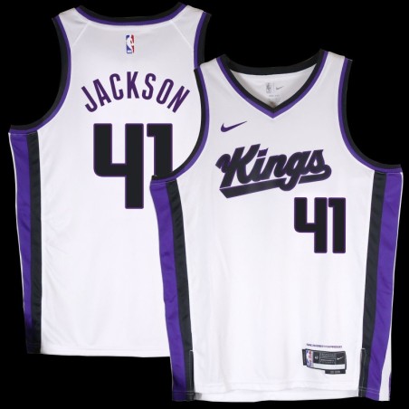 Kings #41 Darnell Jackson White2024 Jersey