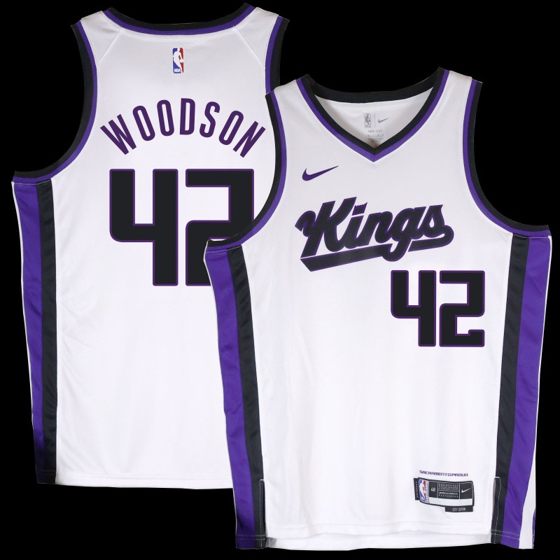 Kings #42 Mike Woodson White2024 Jersey