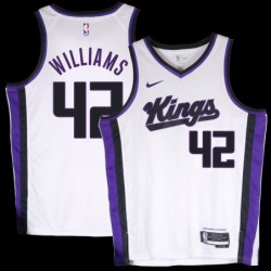 Kings #42 Walt Williams White2024 Jersey