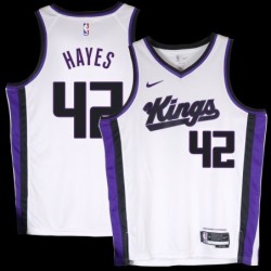 Kings #42 Chuck Hayes White2024 Jersey