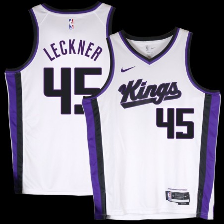 Kings #45 Eric Leckner White2024 Jersey