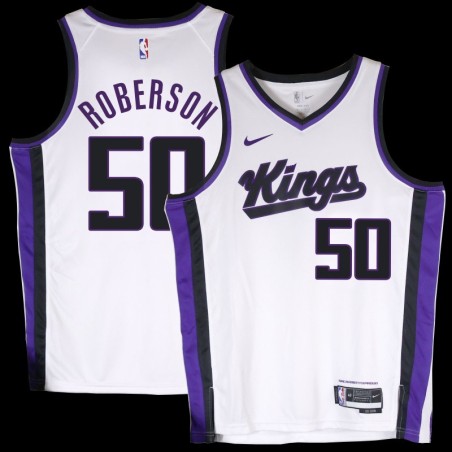 Kings #50 Rick Roberson White2024 Jersey