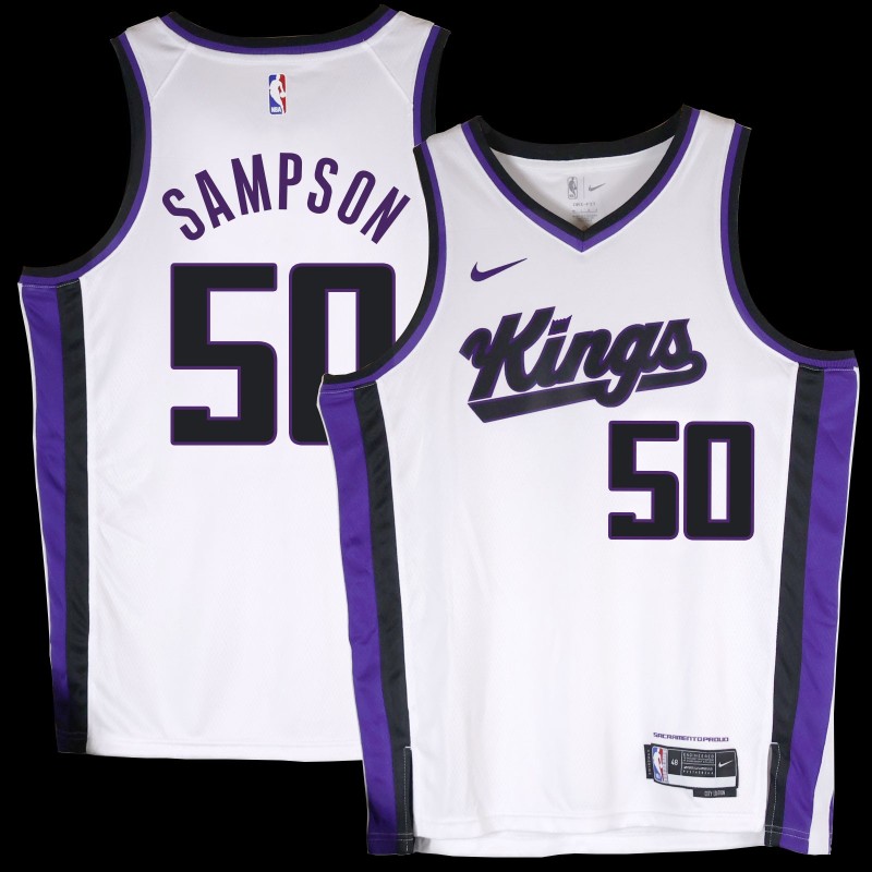 Kings #50 Ralph Sampson White2024 Jersey