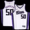 Kings #50 Zach Randolph White2024 Jersey