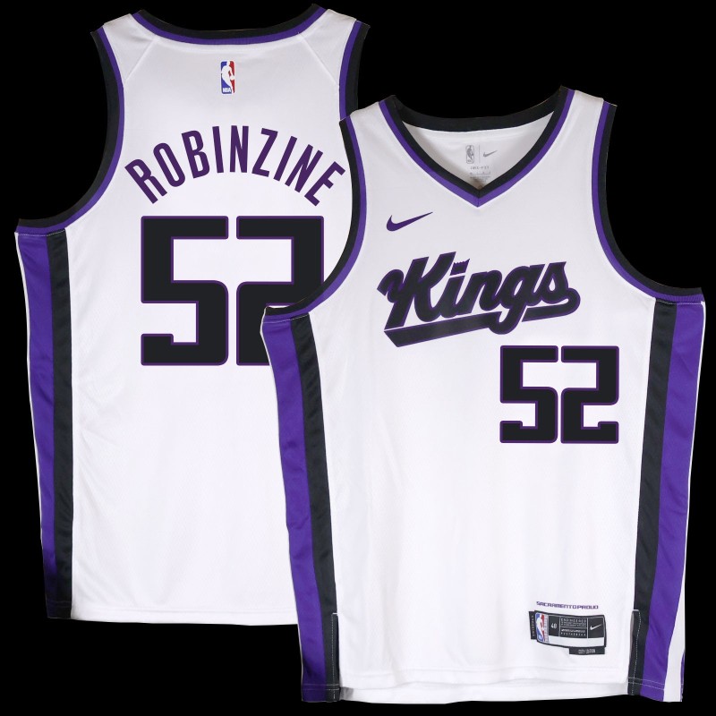 Kings #52 Bill Robinzine White2024 Jersey