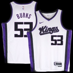 Kings #53 Evers Burns White2024 Jersey