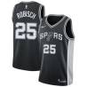 Black Dave Robisch Twill Basketball Jersey -Spurs #25 Robisch Twill Jerseys, FREE SHIPPING