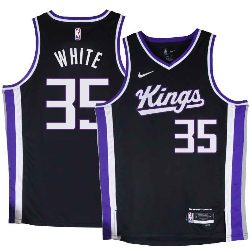 Kings #35 Royce White Black2024 Jersey