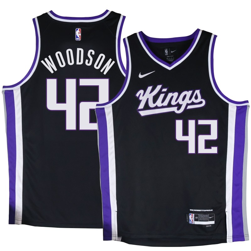 Kings #42 Mike Woodson Black2024 Jersey