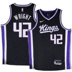 Kings #42 Lorenzen Wright Black2024 Jersey