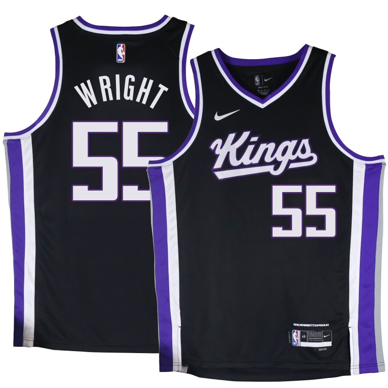 Kings #55 Delon Wright Black2024 Jersey