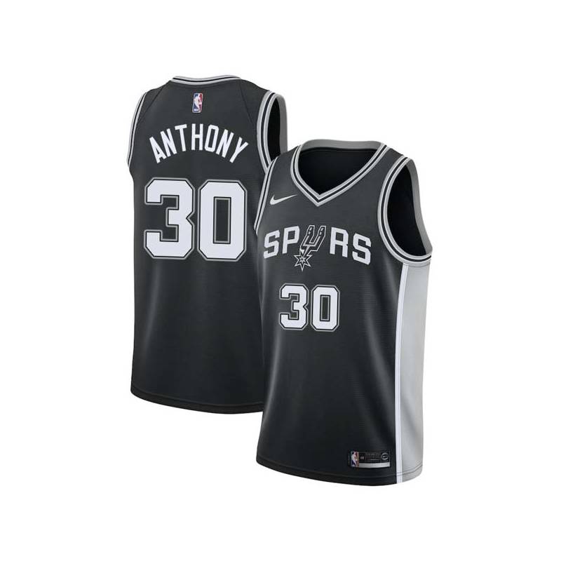 Black Joel Anthony Twill Basketball Jersey -Spurs #30 Anthony Twill Jerseys, FREE SHIPPING