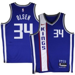 Kings #34 Bud Olsen 2023-24City Blue Jersey