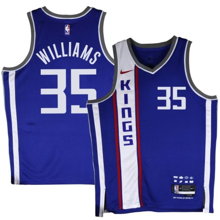 Kings #35 Mike Williams 2023-24City Blue Jersey