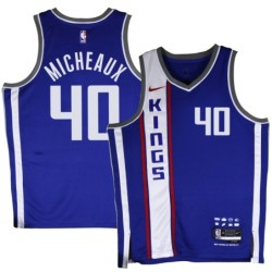 Kings #40 Larry Micheaux 2023-24City Blue Jersey