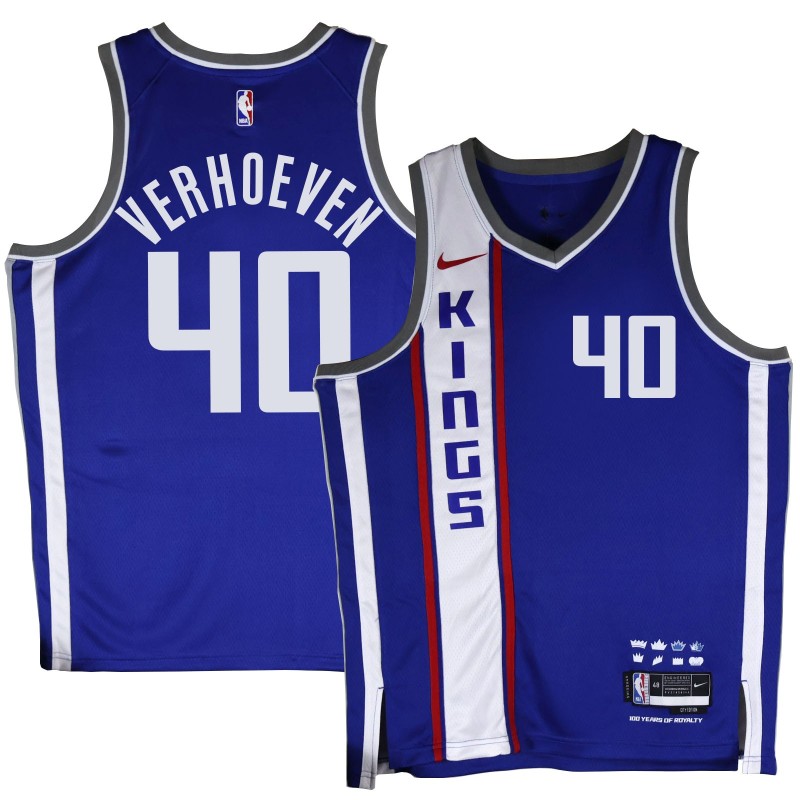 Kings #40 Pete Verhoeven 2023-24City Blue Jersey