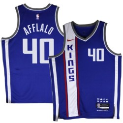 Kings #40 Arron Afflalo 2023-24City Blue Jersey