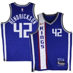 Kings #42 Mark Hendrickson 2023-24City Blue Jersey